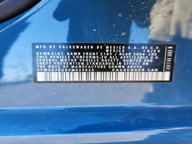 2025 VOLKSWAGEN JETTA S  