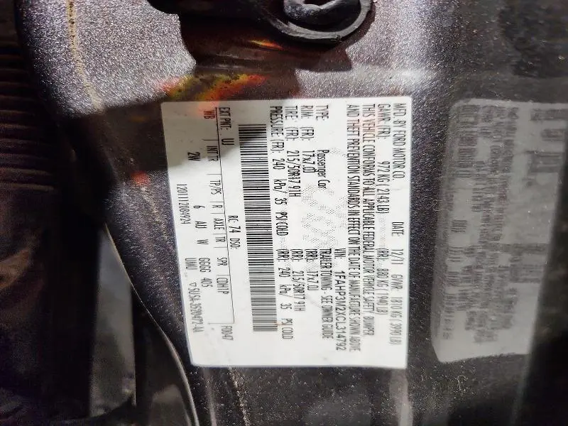 2012 FORD FOCUS   
