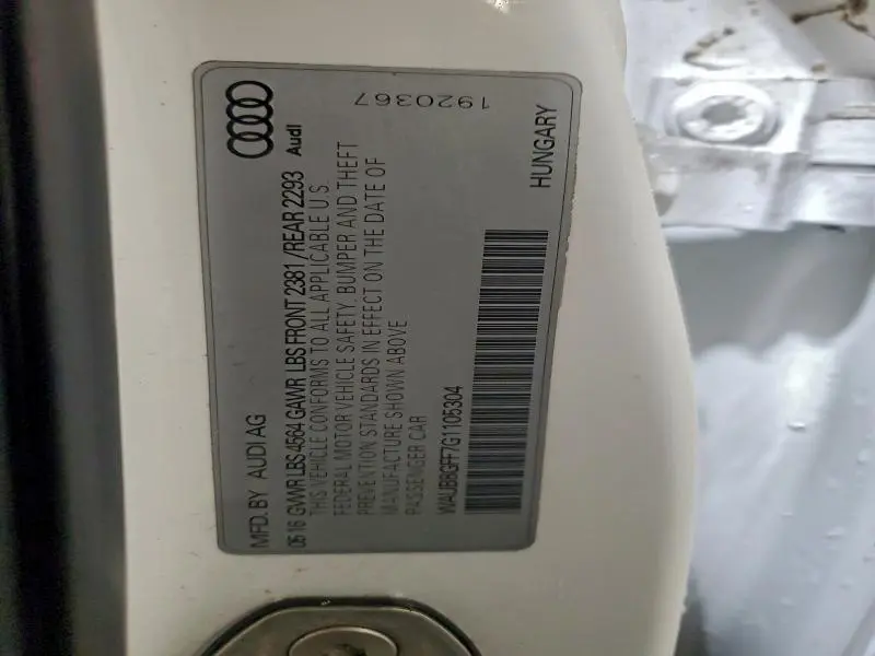 2016 AUDI A3 PREMIUM  