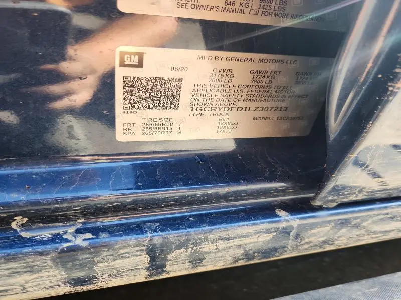 2020 CHEVROLET SILVERADO K1500 LT  