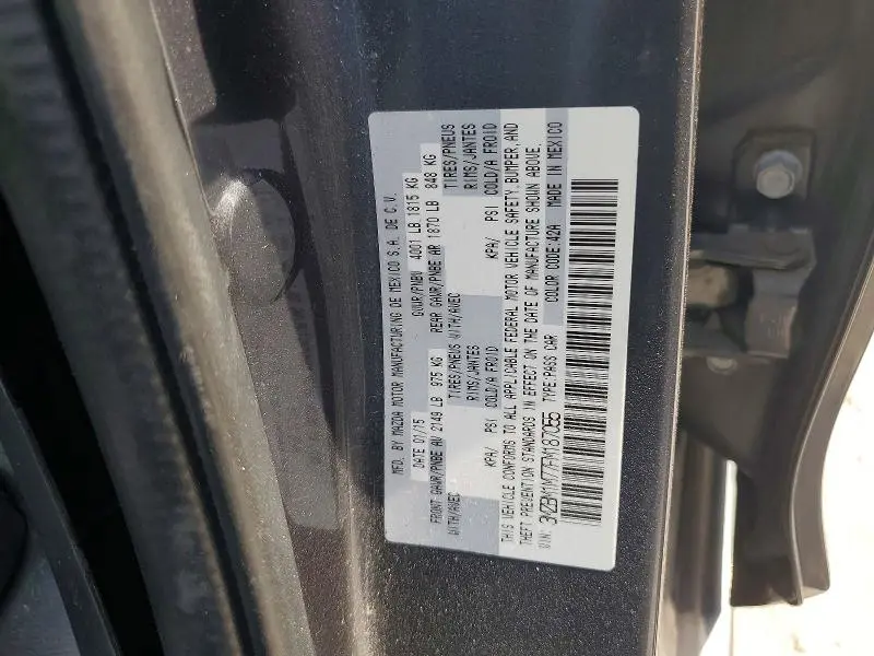 2015 MAZDA 3 GRAND TOURING  