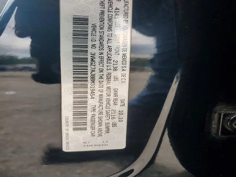 2011 VOLKSWAGEN JETTA SEL  