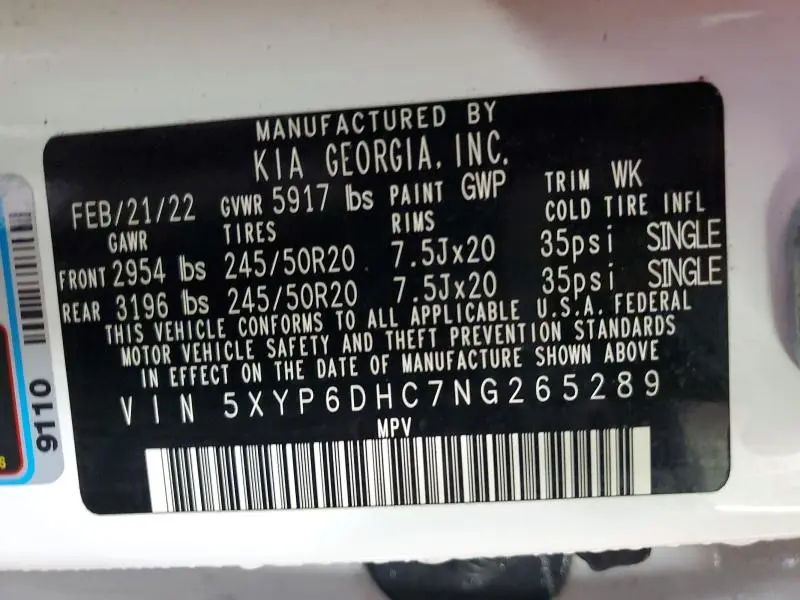 2022 KIA TELLURIDE S  