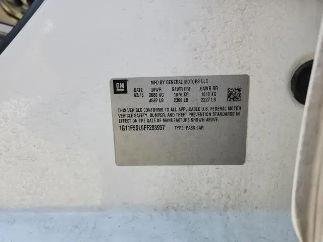 2015 CHEVROLET MALIBU LTZ  