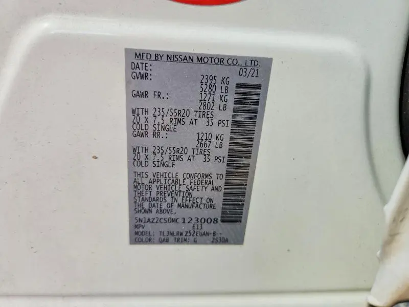2021 NISSAN MURANO SL  