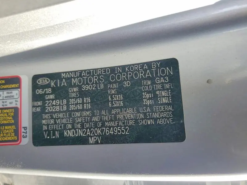 2019 KIA SOUL 4D   