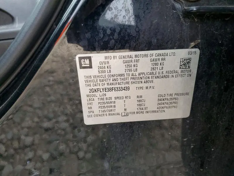 2015 GMC TERRAIN SLT  