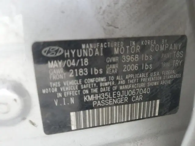 2018 HYUNDAI ELANTRA GT   