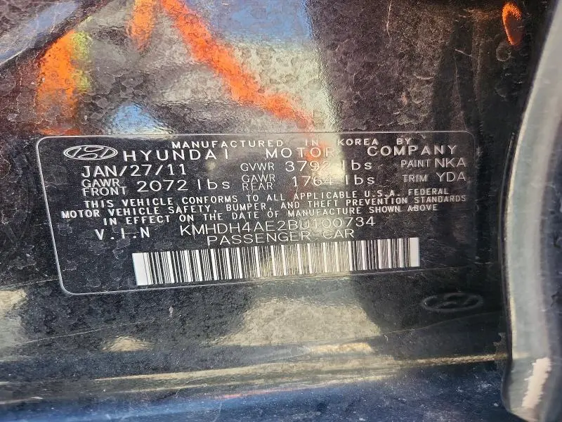 2011 HYUNDAI ELANTRA GLS  