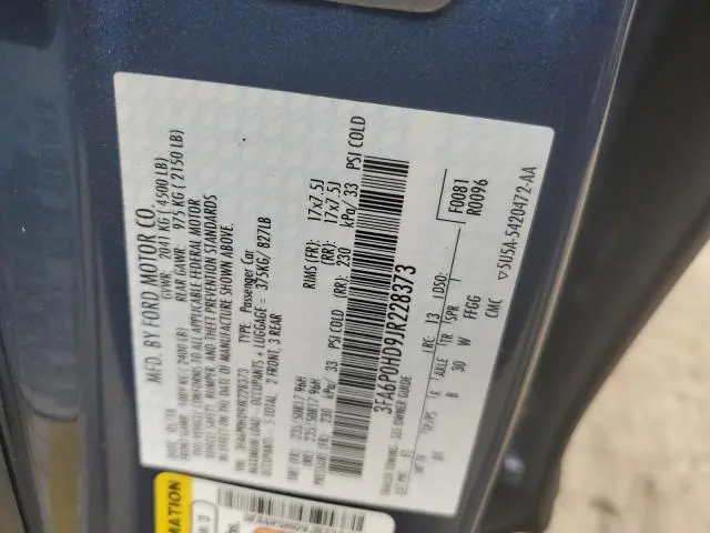 2018 FORD FUSION SE