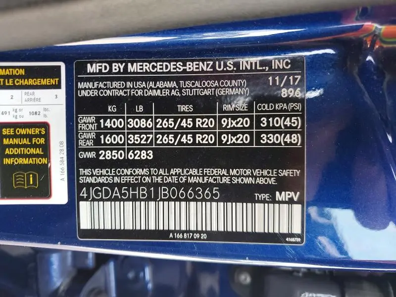 2018 MERCEDES-BENZ GLE 350 4MATIC  