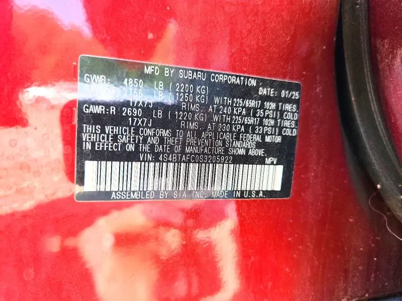 2025 SUBARU OUTBACK PREMIUM  