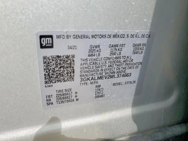 2021 GMC TERRAIN SLE  