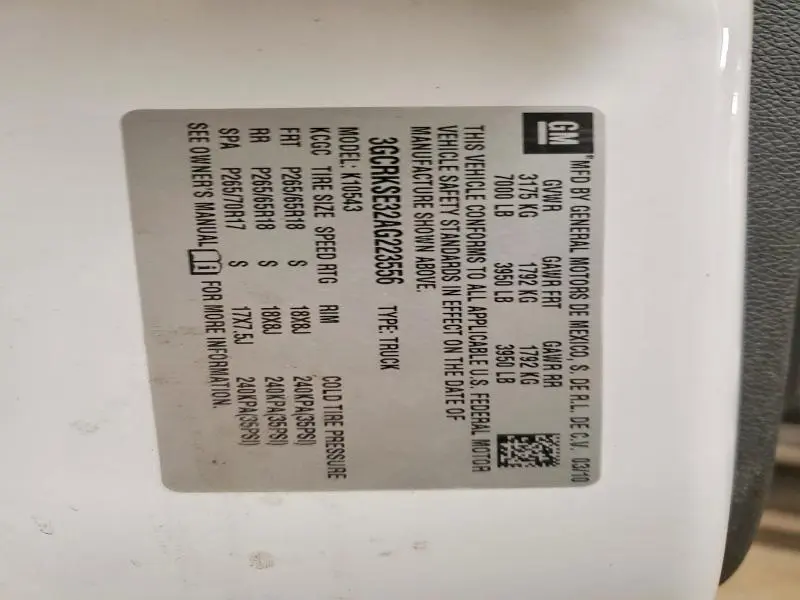 2010 CHEVROLET SILVERADO K1500 LT  