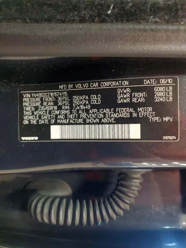2011 VOLVO XC90 3.2  