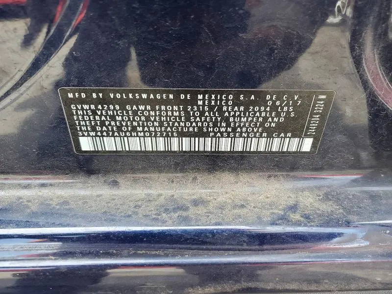 2017 VOLKSWAGEN GTI S  