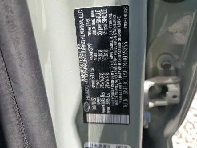 2022 HYUNDAI SANTA CRUZ SEL  