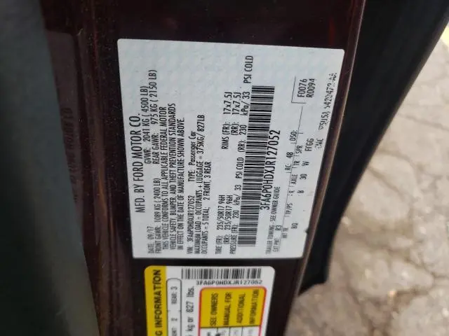 2018 FORD FUSION SE  