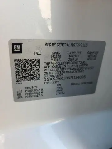 2019 GMC YUKON XL DENALI  