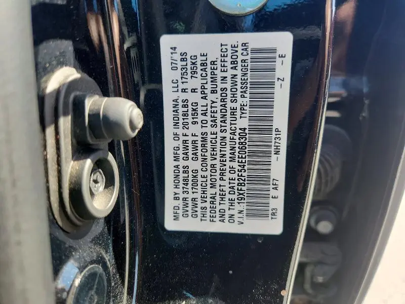 2014 HONDA CIVIC LX  