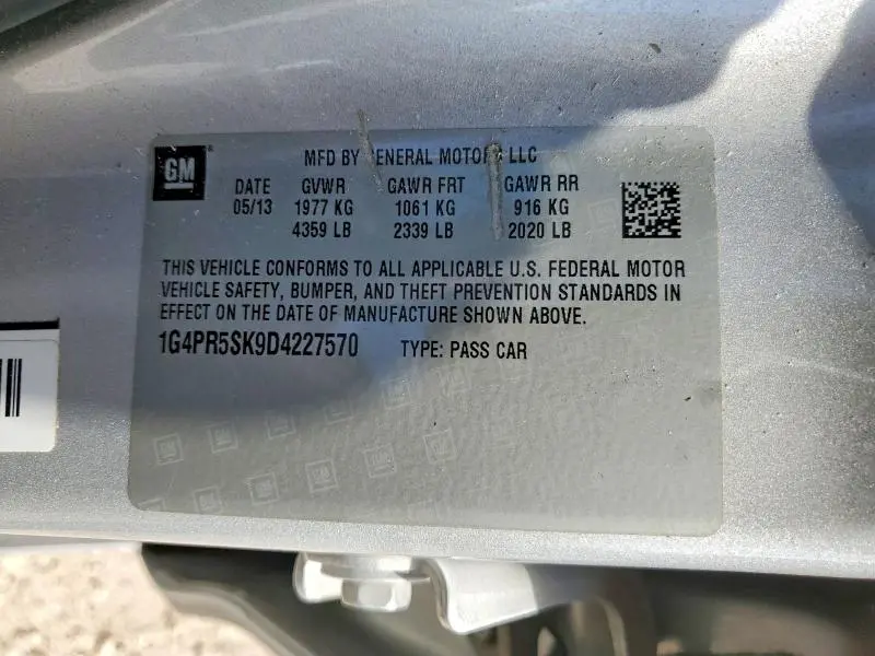 2013 BUICK VERANO CONVENIENCE  