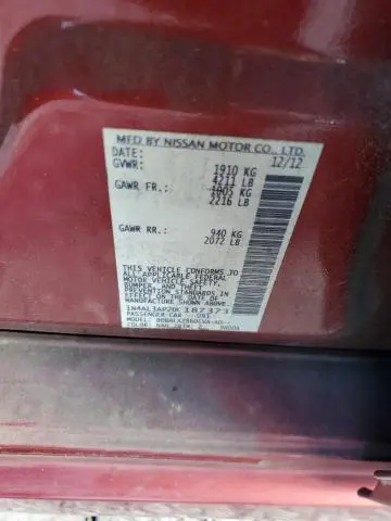 2013 NISSAN ALTIMA 2.5  