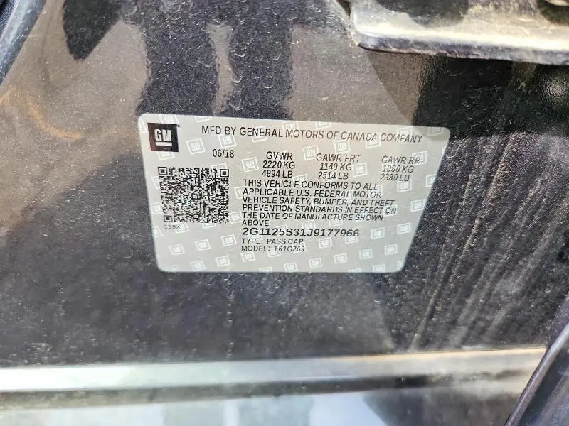 2018 CHEVROLET IMPALA PREMIER  