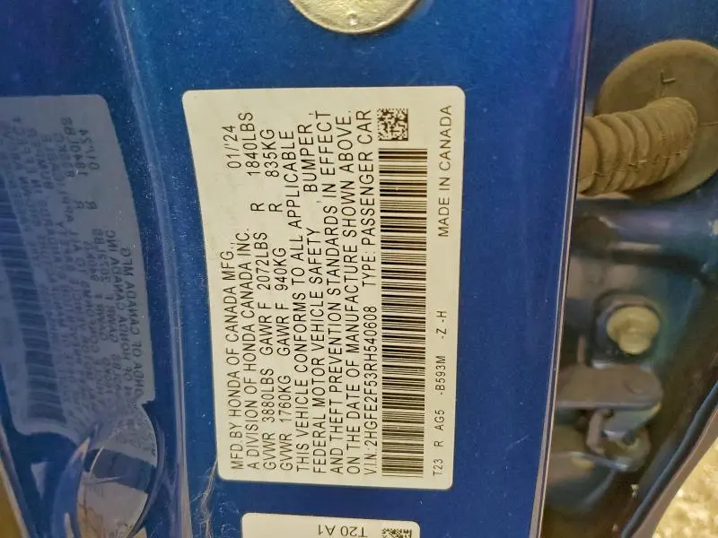 2024 HONDA CIVIC SPORT  