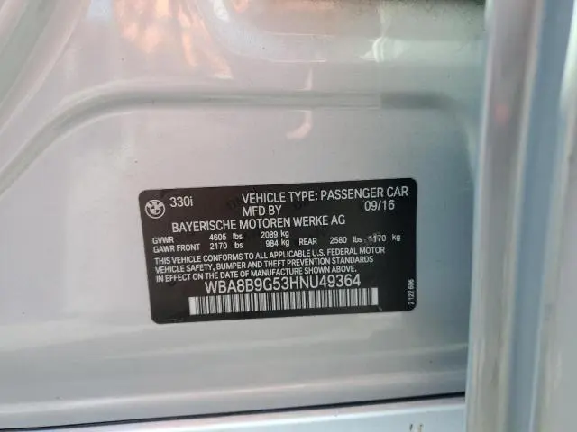 2017 BMW 330 I  