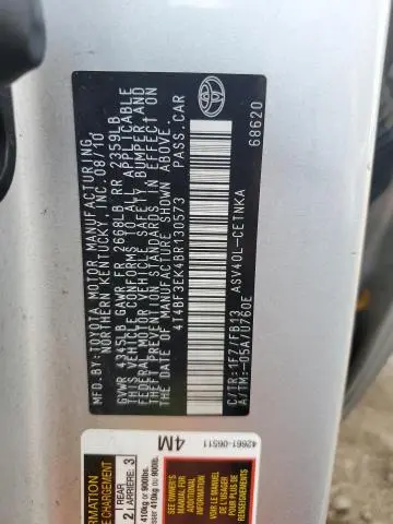 2011 TOYOTA CAMRY BASE  