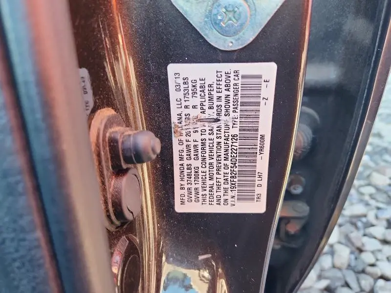 2013 HONDA CIVIC LX  