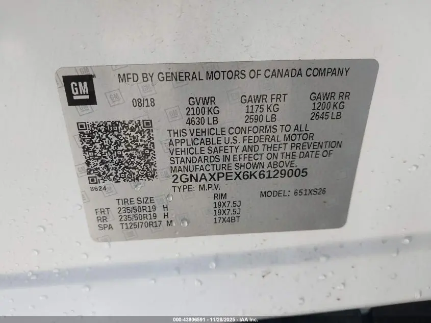 2019 CHEVROLET EQUINOX PREMIER