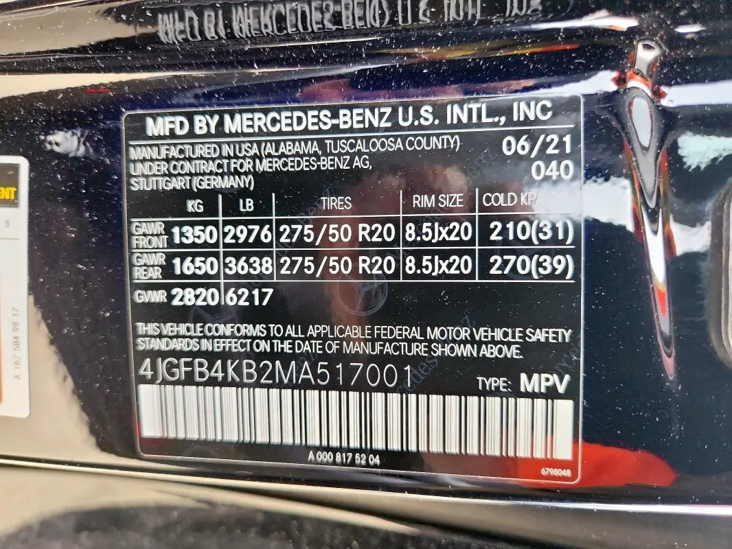 2021 MERCEDES-BENZ GLE 350 4MATIC  