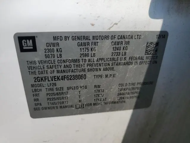 2015 GMC TERRAIN SLE  