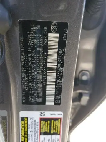 2021 TOYOTA CAMRY SE  