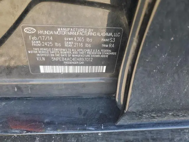 2014 HYUNDAI SONATA GLS