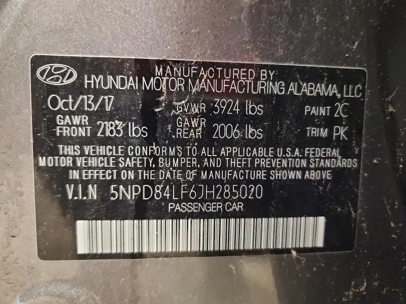 2018 HYUNDAI ELANTRA VALUE EDITION  