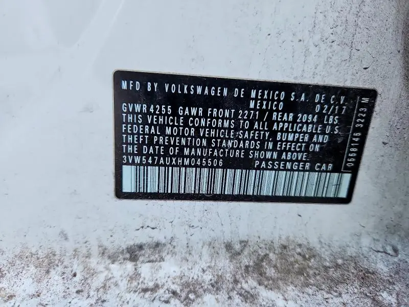 2017 VOLKSWAGEN GTI SPORT  