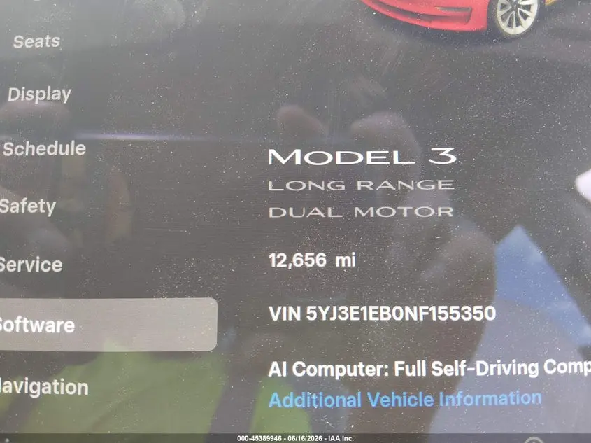 2022 TESLA MODEL 3 LONG RANGE DUAL MOTOR ALL-WHEEL DRIVE