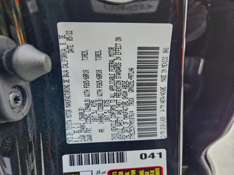 2022 TOYOTA TACOMA DOUBLE CAB  