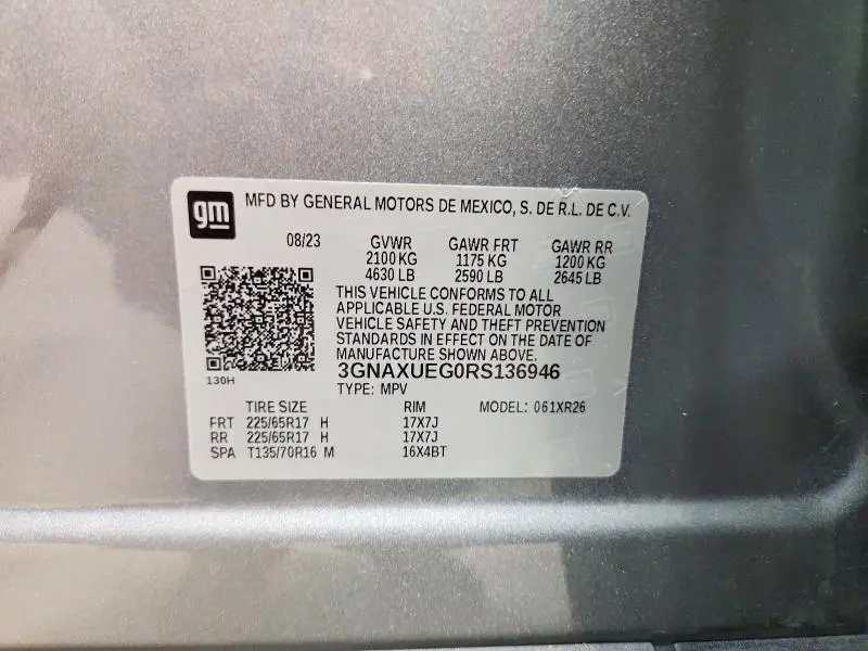 2024 CHEVROLET EQUINOX LT  