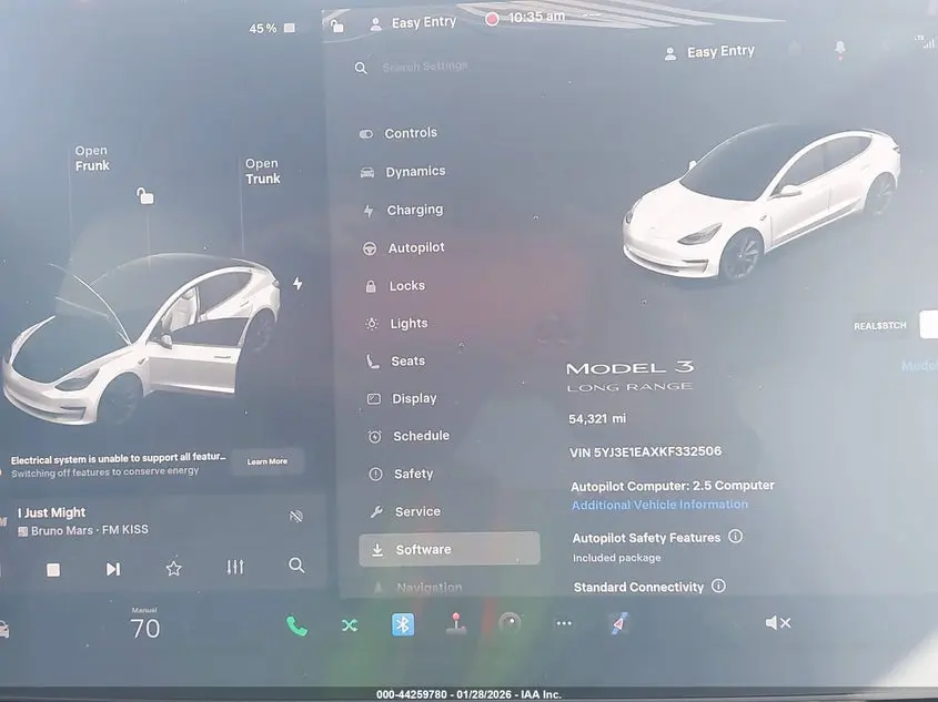 2019 TESLA MODEL 3 LONG RANGE/MID RANGE/STANDARD RANGE/STANDARD RANGE PLUS