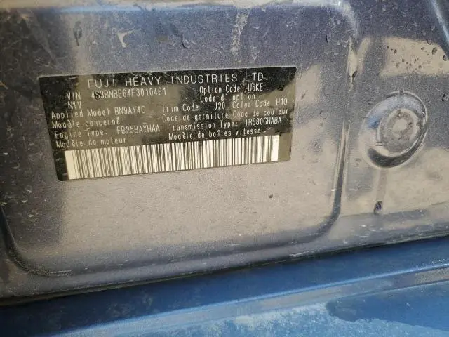 2015 SUBARU LEGACY 2.5I PREMIUM