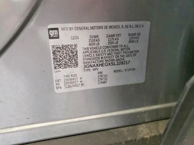 2025 CHEVROLET EQUINOX LT  