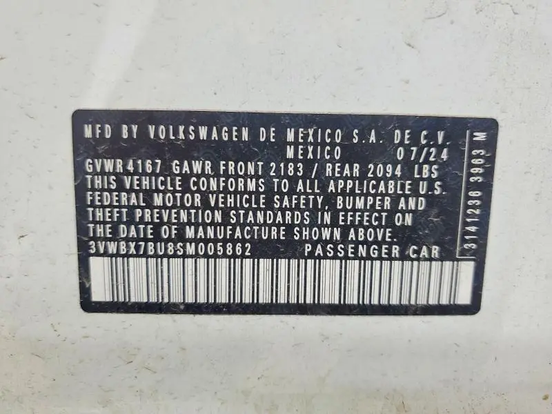 2025 VOLKSWAGEN JETTA SPORT  
