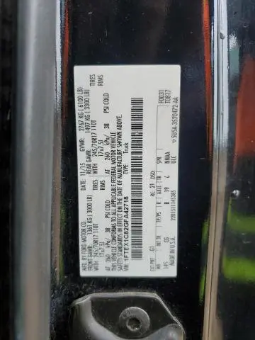 2016 FORD F150 SUPER CAB  