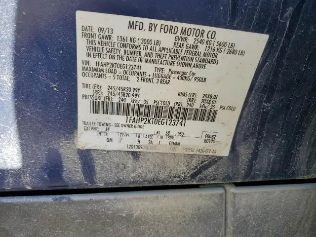 2014 FORD TAURUS SHO  