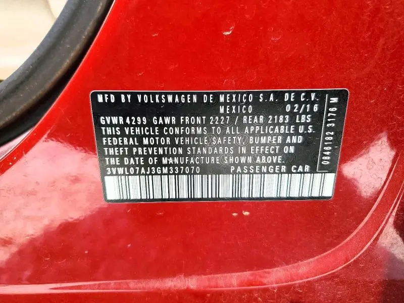 2016 VOLKSWAGEN JETTA SEL  