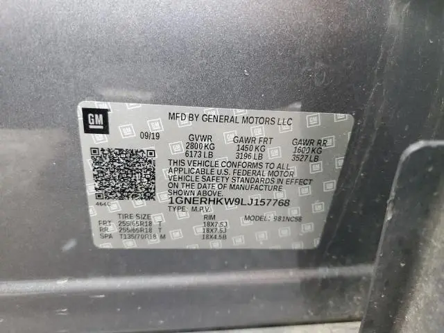 2020 CHEVROLET TRAVERSE LT  