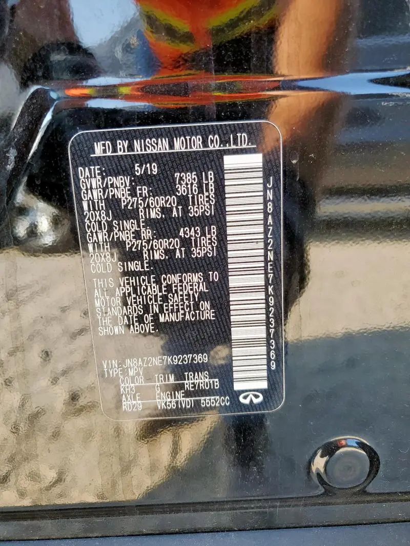 2019 INFINITI QX80 LUXE  